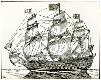The Royal George by English School